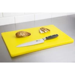 Hygiplas Extra Thick Low Density Yellow Chopping Board Standard -Kitchenware and Knives Sales dm002 chopboardyellow5