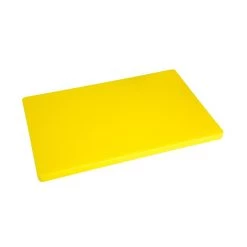 Hygiplas Extra Thick Low Density Yellow Chopping Board Large
