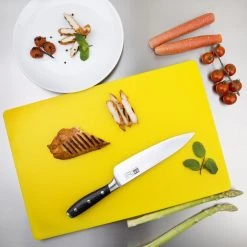Hygiplas Extra Thick Low Density Yellow Chopping Board Standard -Kitchenware and Knives Sales dm002 choppingboardyellow5