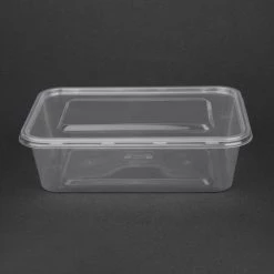 Fiesta Recyclable Plastic Microwavable Containers With Lid Medium 650ml (Pack Of 250) -Kitchenware and Knives Sales dm182 fiestacontainerwithlid3