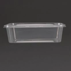 Fiesta Recyclable Plastic Microwavable Containers With Lid Medium 650ml (Pack Of 250) -Kitchenware and Knives Sales dm182 front