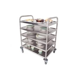 Craven 5 Tier General Purpose And Cleaning Trolley With Brakes