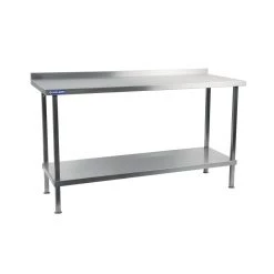 Holmes Stainless Steel Wall Table With Upstand 700(D)mm