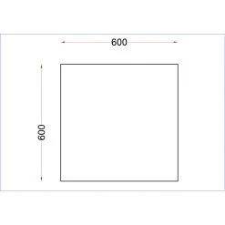 Holmes Stainless Steel Centre Table 600(D)mm -Kitchenware and Knives Sales dr041 plan