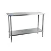 Holmes Stainless Steel Wall Table With Upstand 650(D)mm