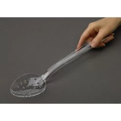 Matfer Bourgeat Exoglass Perforated Serving Spoon Clear 13" -Kitchenware and Knives Sales dr198 matferspoonclearperforated