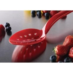 Matfer Bourgeat Exoglass Perforated Serving Spoon Red 13" -Kitchenware and Knives Sales dr199 matferperfservingspoonred 0002