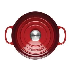 Le Creuset Cast Iron Round Casserole Dish Cerise -Kitchenware and Knives Sales dr453 above