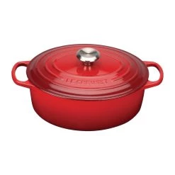 Le Creuset Cast Iron Oval Casserole Dish Cerise