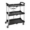 Vogue 3 Tier PP Folding Trolley Black 1 Vogue 3 Tier PP Folding Trolley Black -Kitchenware and Knives Sales dt429 foldingtrolley1