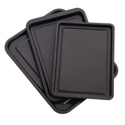 Nisbets Essentials Non Stick Baking Trays (Pack Of 3)