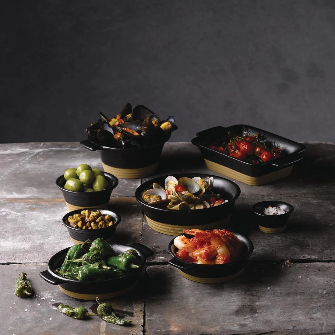 Churchill Black Igneous Stoneware Ramekin 90mm (Pack Of 6) 4 Churchill Black Igneous Stoneware Ramekin 90mm (Pack Of 6) - Image 2