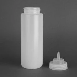 Vogue Clear Wide Neck Squeeze Sauce Bottle 32oz -Kitchenware and Knives Sales e093 squeezesaucebottle4