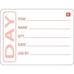 Vogue Removable Prepped Food Labels (Pack Of 500)