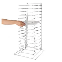 Vogue Pizza Pan Stacking Rack 15 Slot -Kitchenware and Knives Sales f027 panstackingrack3