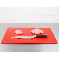 Hygiplas Anti Microbial High Density Red Chopping Board -Kitchenware and Knives Sales f155 chopboardred4