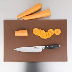 Hygiplas Anti Microbial High Density Brown Chopping Board -Kitchenware and Knives Sales f160 chopboardbrown6