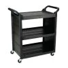 Rubbermaid Light Duty Service Utility Cart Black -Kitchenware and Knives Sales f630 utilitycart 001 1