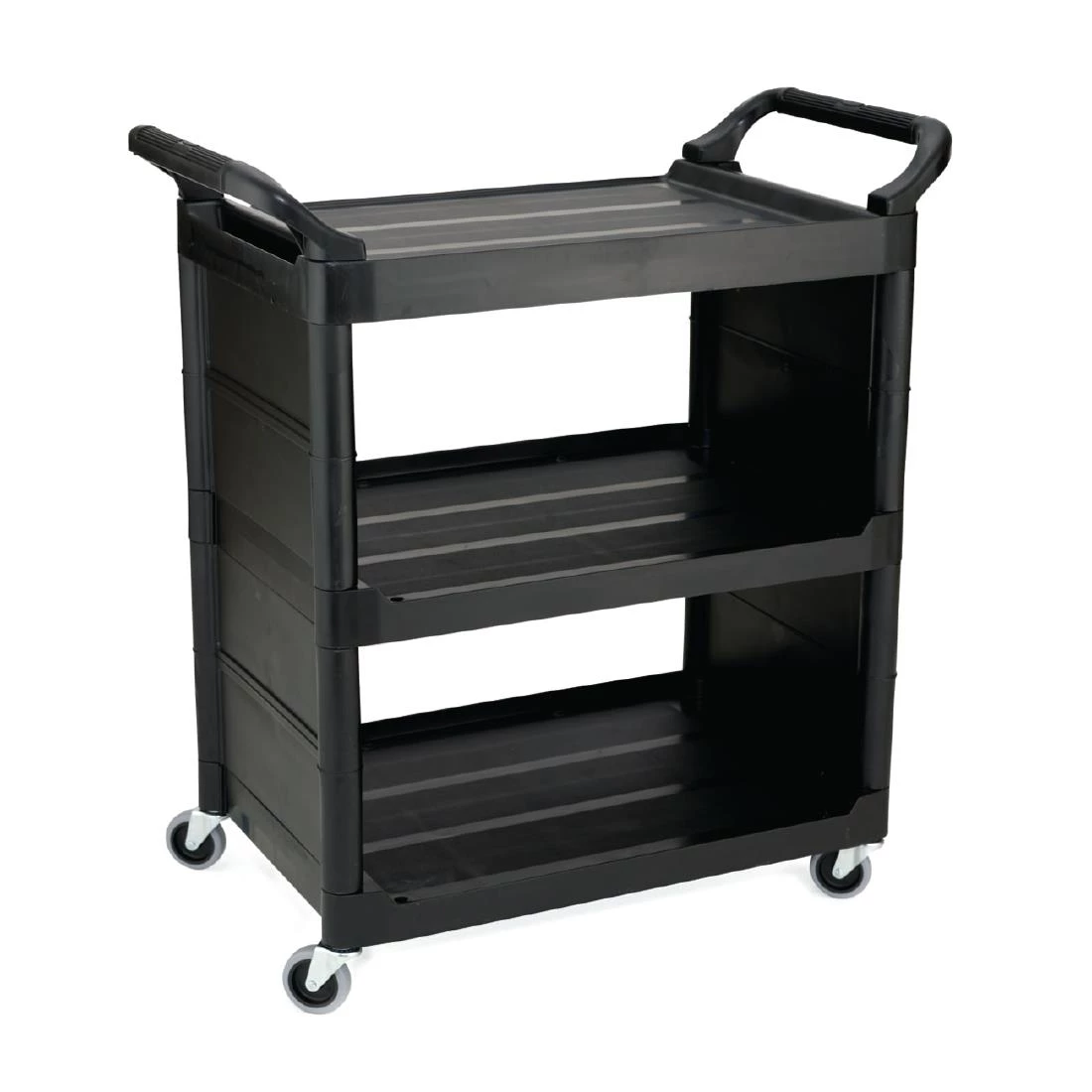 Rubbermaid Light Duty Service Utility Cart Black 3 Rubbermaid Light Duty Service Utility Cart Black