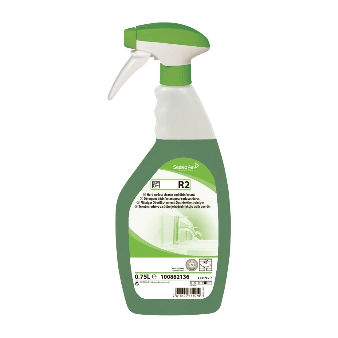 Diversey Room Care R2 Hard Surface Cleaner And Disinfectant Ready To Use 750ml 3 Diversey Room Care R2 Hard Surface Cleaner And Disinfectant Ready To Use 750ml