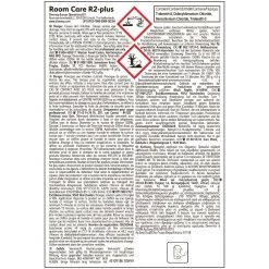Diversey Room Care R2-plus Hard Surface Cleaner And Disinfectant Concentrate 1.5Ltr -Kitchenware and Knives Sales fa276 labelback