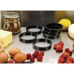 Matfer Bourgeat Exoglass Tart Ring 90mm -Kitchenware and Knives Sales fa986 matfertartringx6 0005