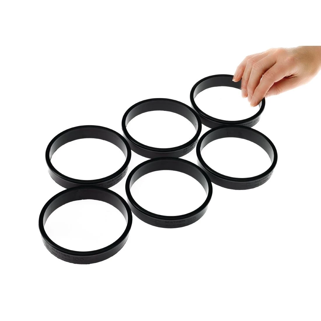 Matfer Bourgeat Exoglass Tart Ring 100mm (Pack Of 6) 4 Matfer Bourgeat Exoglass Tart Ring 100mm (Pack Of 6) - Image 2