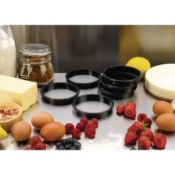 Matfer Bourgeat Exoglass Tart Ring 100mm (Pack Of 6) 8 Matfer Bourgeat Exoglass Tart Ring 100mm (Pack Of 6) -Kitchenware and Knives Sales fa987 matfertartringx6 0005