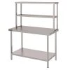 Holmes Stainless Steel Wall Table Welded With Double Gantry 700(D)mm -Kitchenware and Knives Sales fc452 table