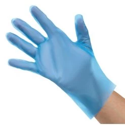 Nisbets Essentials Powder-Free TPE Gloves Blue (Pack Of 200)