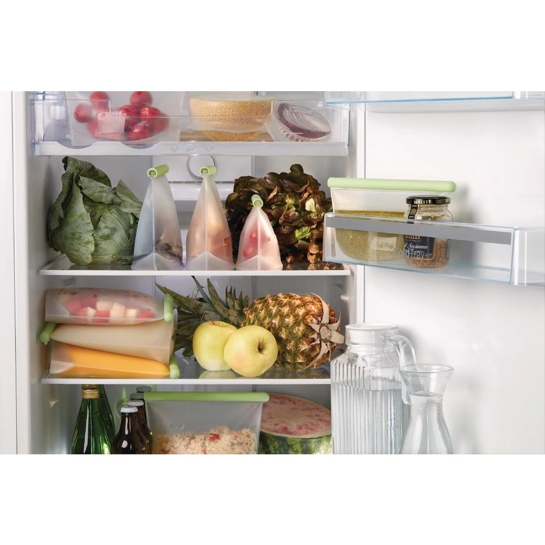 Lekue Reusable Silicone Food Storage Bag Kit (500ml + 1L + 1.5L) 7 Lekue Reusable Silicone Food Storage Bag Kit (500ml + 1L + 1.5L) - Image 5