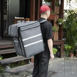 Vogue Insulated Delivery Back Pack Grey 550x400x400mm -Kitchenware and Knives Sales fs437 deliverybackpack7