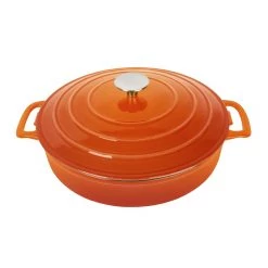 Vogue Round Sauté Pan Orange - 3.5L 280(D)x65(H)mm -Kitchenware and Knives Sales fs478 roundsautepanorange3