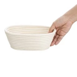 Vogue Rattan Proving Basket Oval 210x150x80mm -Kitchenware and Knives Sales ft837 rattanbreadbasket4