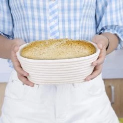 Vogue Rattan Proving Basket Oval 210x150x80mm -Kitchenware and Knives Sales ft837 rattanbreadbasket5