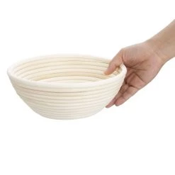 Vogue Rattan Proving Basket Round 220x80mm -Kitchenware and Knives Sales ft839 rattanbreadbasket4