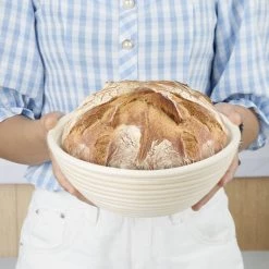 Vogue Rattan Proving Basket Round 220x80mm -Kitchenware and Knives Sales ft839 rattanbreadbasket5