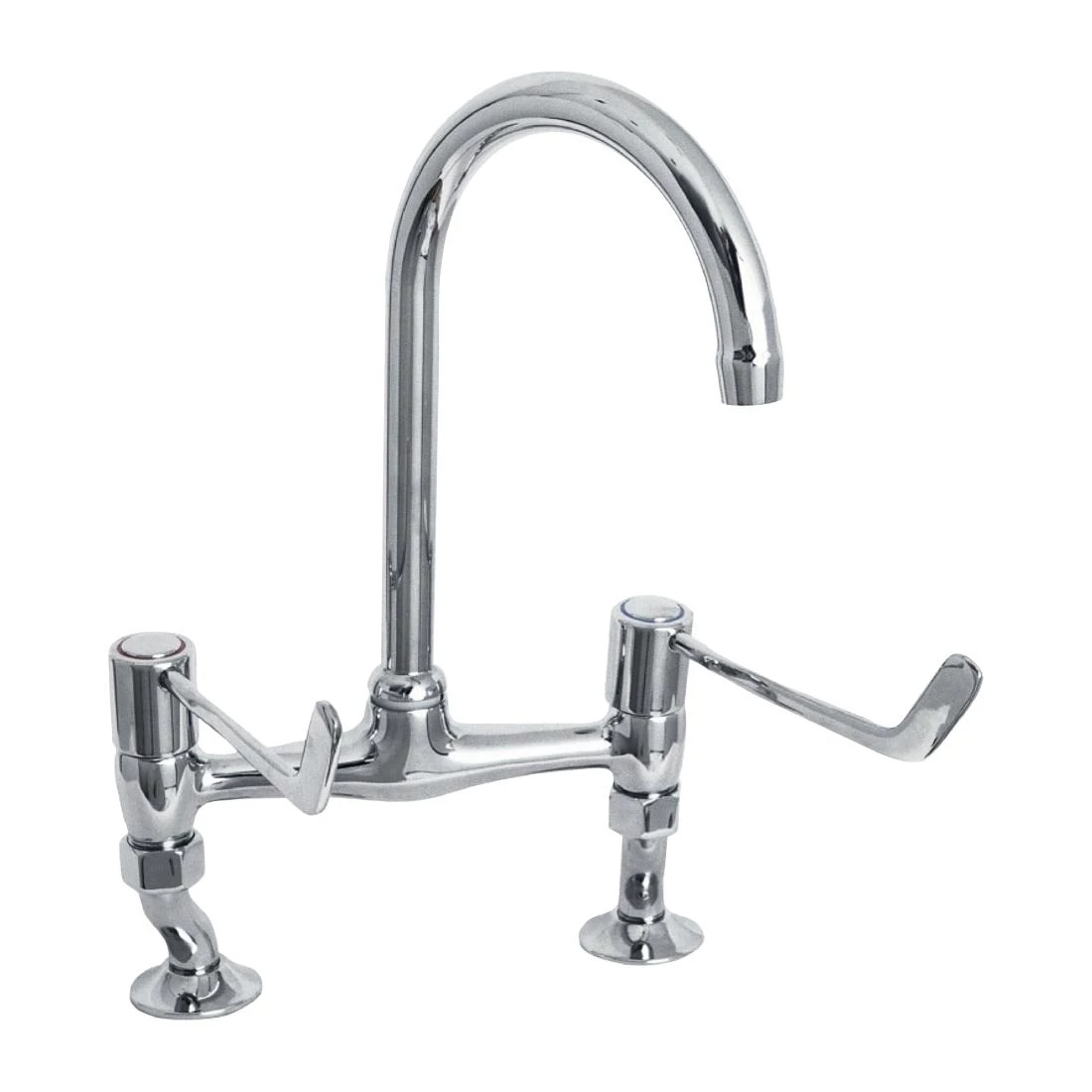 Franke KWC DVS Lever Operated Bridge Mixer Tap 3 Franke KWC DVS Lever Operated Bridge Mixer Tap