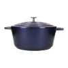 Master Class Masterclass Casserole Dish Metallic Blue 5Ltr -Kitchenware and Knives Sales fw793 new21