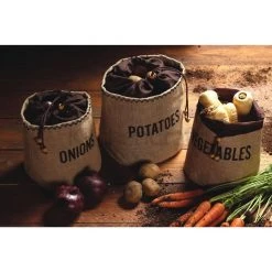 Kitchen Craft Natural Elements Hessian Potato Preserving Bag 25 X 25 X 24cm -Kitchenware and Knives Sales fw880 fw881 lifestyle2