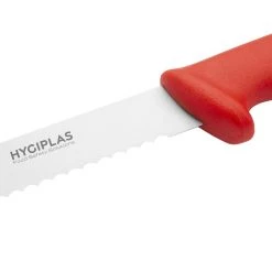 Hygiplas Slicer Serrated Red 30.5cm -Kitchenware and Knives Sales fx117 slicerserratedred3