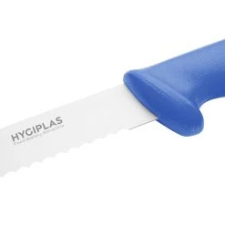 Hygiplas Slicer Serrated Blue 25.4cm -Kitchenware and Knives Sales fx120 slicerserratedblue3