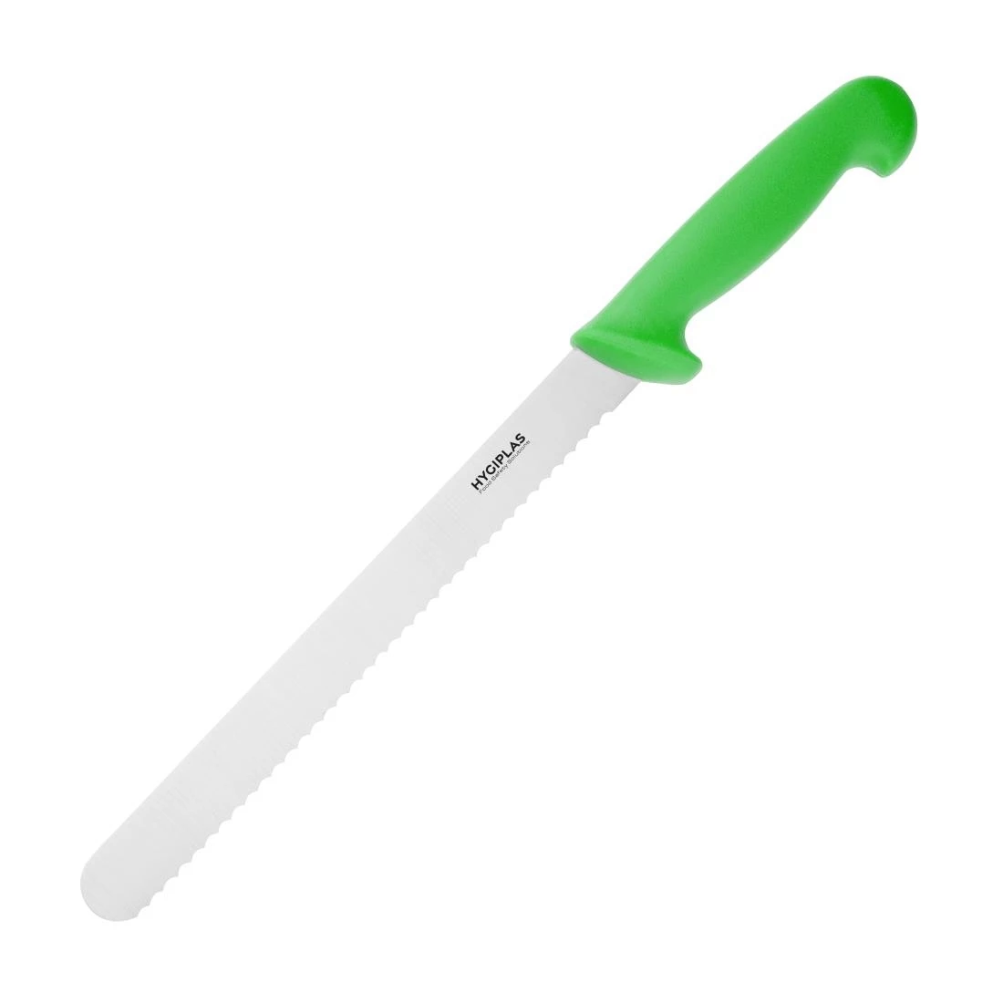 Hygiplas Slicer Serrated Green 25.4cm 3 Hygiplas Slicer Serrated Green 25.4cm