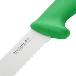 Hygiplas Slicer Serrated Green 25.4cm 9 Hygiplas Slicer Serrated Green 25.4cm -Kitchenware and Knives Sales fx121 slicerserratedgreen3