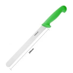 Hygiplas Slicer Serrated Green 25.4cm 11 Hygiplas Slicer Serrated Green 25.4cm -Kitchenware and Knives Sales fx121 slicerserratedgreen5
