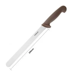 Hygiplas Slicer Serrated Brown 25.4cm -Kitchenware and Knives Sales fx122 slicerserratedbrown5