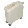 Vogue Polypropylene Ingredient Bin With Scoop 102Ltr -Kitchenware and Knives Sales gd027 y ingredient bin 102l open lid