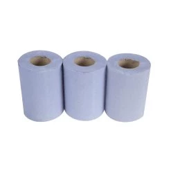 Jantex Blue Mini Centrefeed Rolls 1ply (Pack Of 12)
