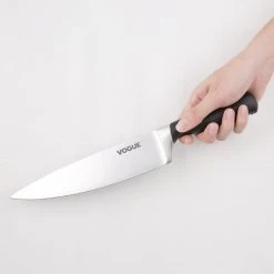 Vogue Soft Grip Chef Knife 20.5cm -Kitchenware and Knives Sales gd750 chefsknife2radk