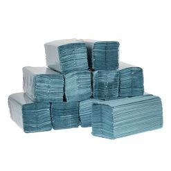 Jantex C Fold Paper Hand Towels Blue 1-Ply 192 Sheets (Pack Of 12) -Kitchenware and Knives Sales gd832 3